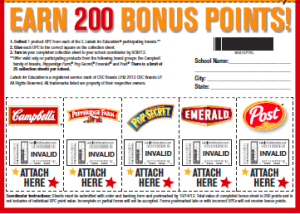 Labels for Education Bonus Opportunity – due to school by 9/30!