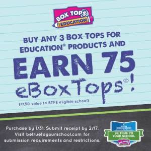 Are you a Sam’s Club Shopper?  Earn 75 Bonus eBoxTops!