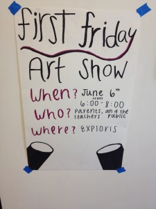 First Friday Art Show – June 6, 6:00-8:00pm