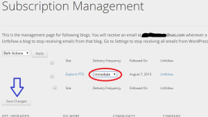 Change Delivery Frequency